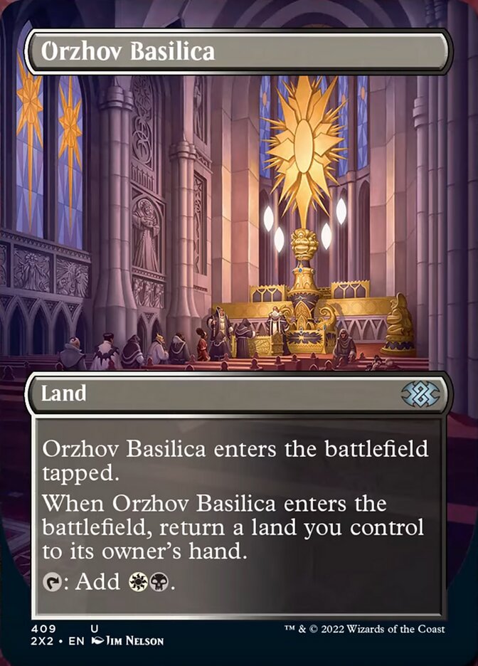 Orzhov Basilica (Borderless Alternate Art) [Double Masters 2022] | Local Legends