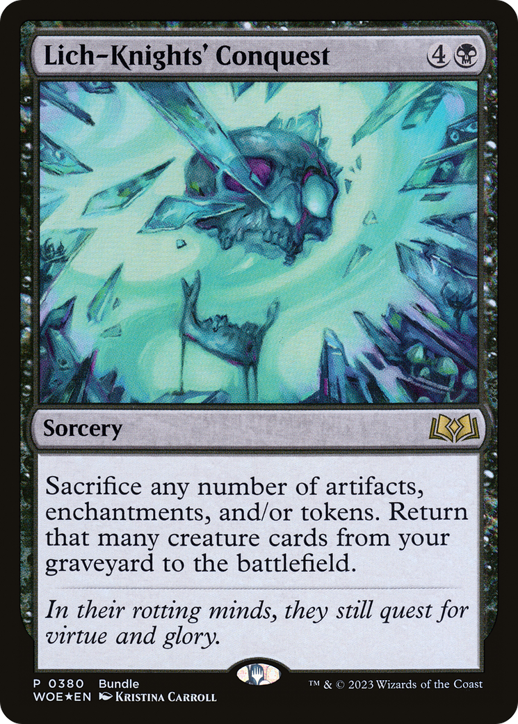 Lich-Knights' Conquest (Bundle) [Wilds of Eldraine Promos] | Local Legends