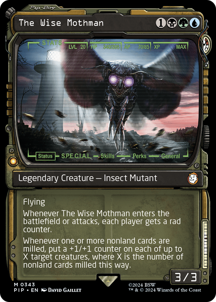 The Wise Mothman (Showcase) [Fallout] | Golgari Games