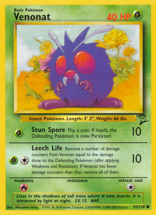 Venonat (97/130) [Base Set 2] | Local Legends