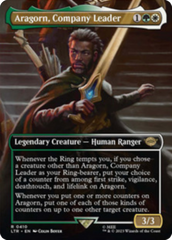 Aragorn, Company Leader (Borderless Alternate Art) [The Lord of the Rings: Tales of Middle-Earth] | Golgari Games