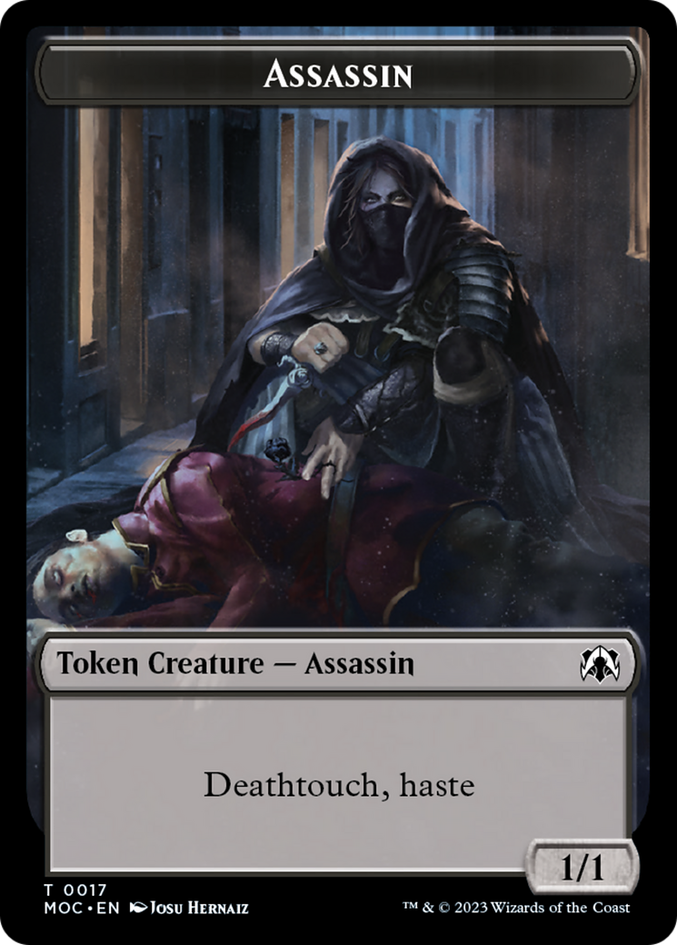 Assassin // Knight (10) Double-Sided Token [March of the Machine Commander Tokens] | Local Legends