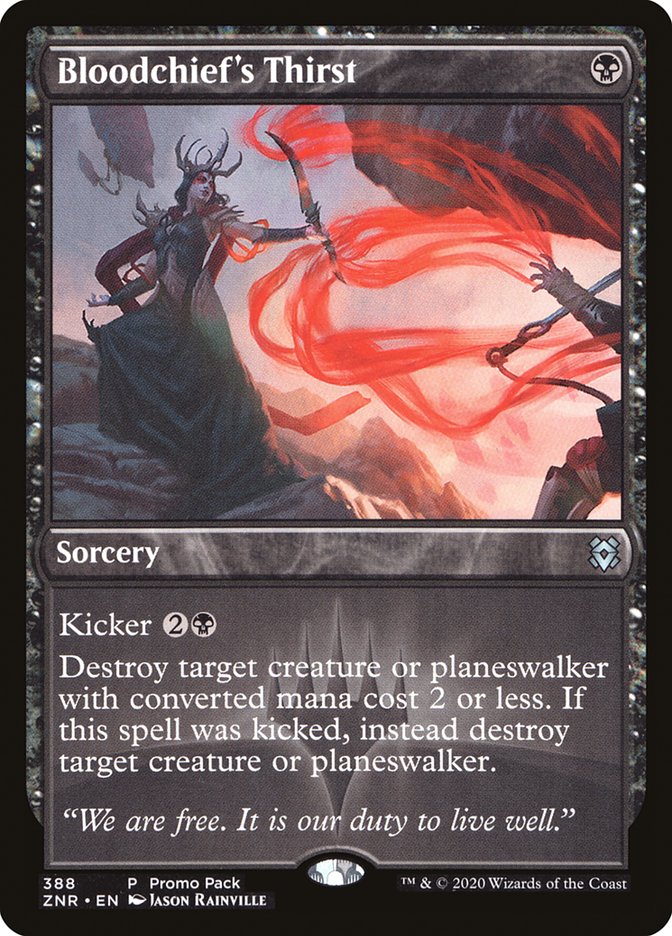 Bloodchief's Thirst (Promo Pack) [Zendikar Rising Promos] | Local Legends