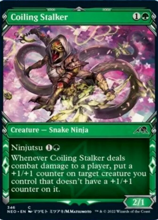 Coiling Stalker (Showcase Ninja) [Kamigawa: Neon Dynasty] | Local Legends