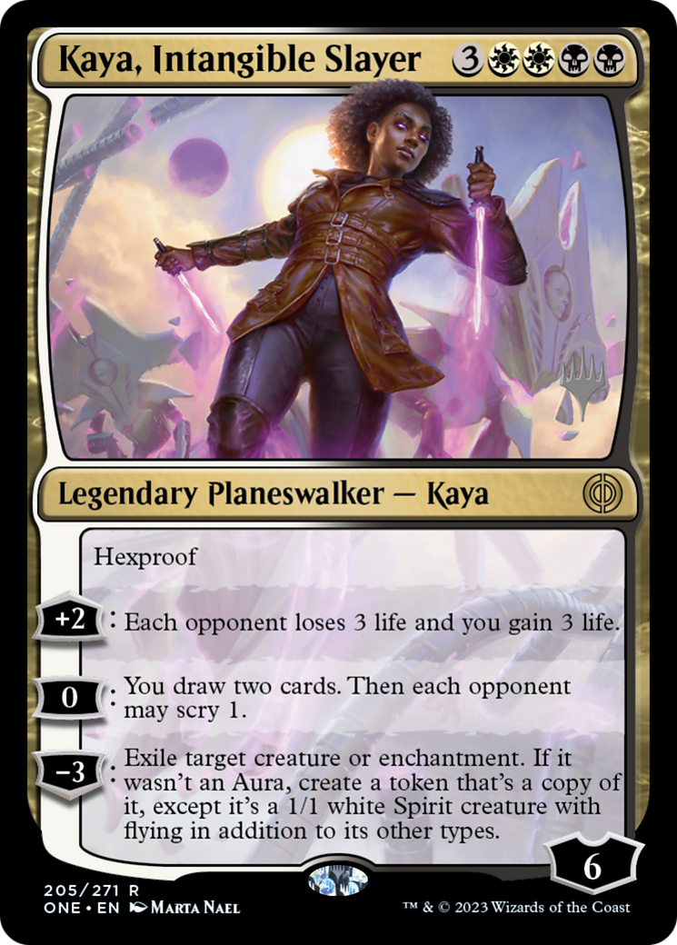 Kaya, Intangible Slayer (Promo Pack) [Phyrexia: All Will Be One Promos] | Local Legends