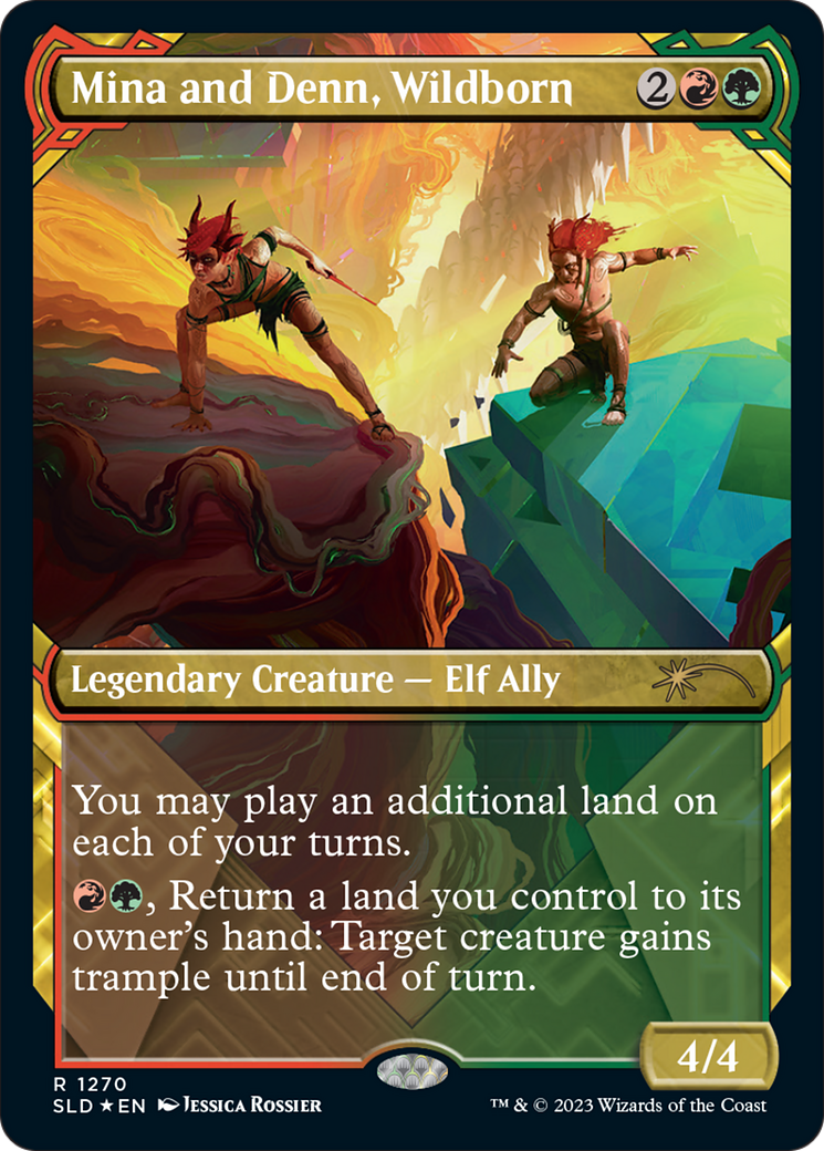 Mina and Denn, Wildborn (Halo Foil) [Secret Lair Drop Series] | Local Legends