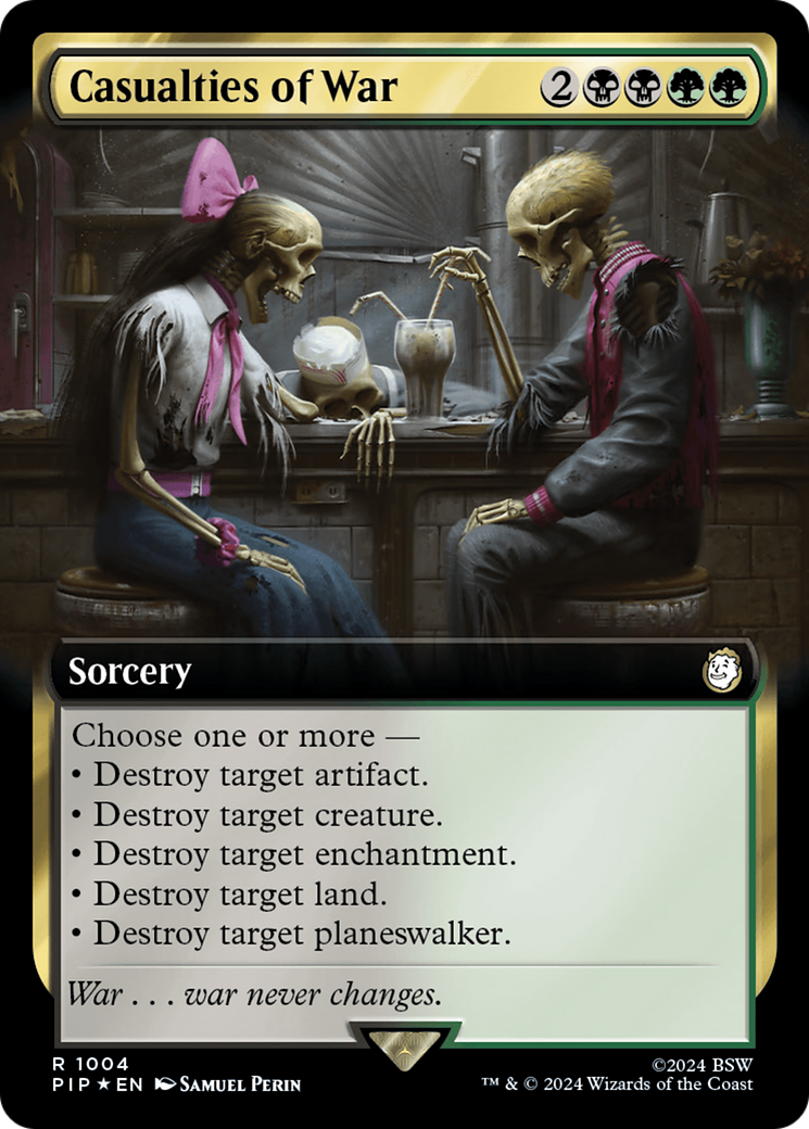 Casualties of War (Extended Art) (Surge Foil) [Fallout] | Local Legends