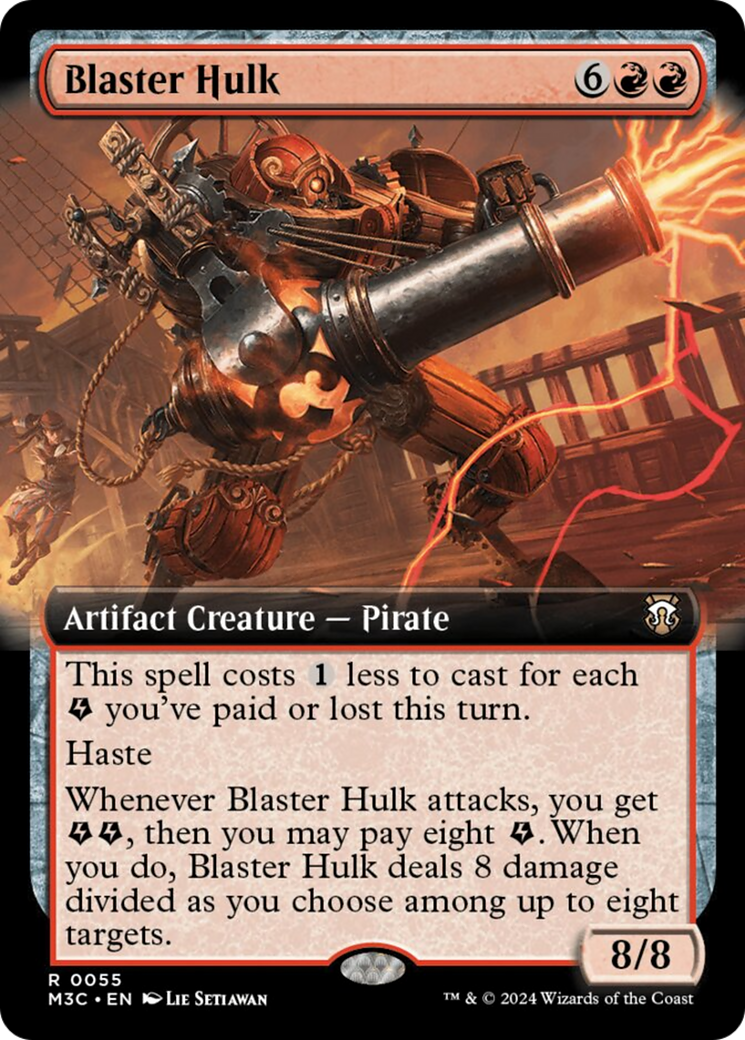 Blaster Hulk (Extended Art) (Ripple Foil) [Modern Horizons 3 Commander] | Local Legends
