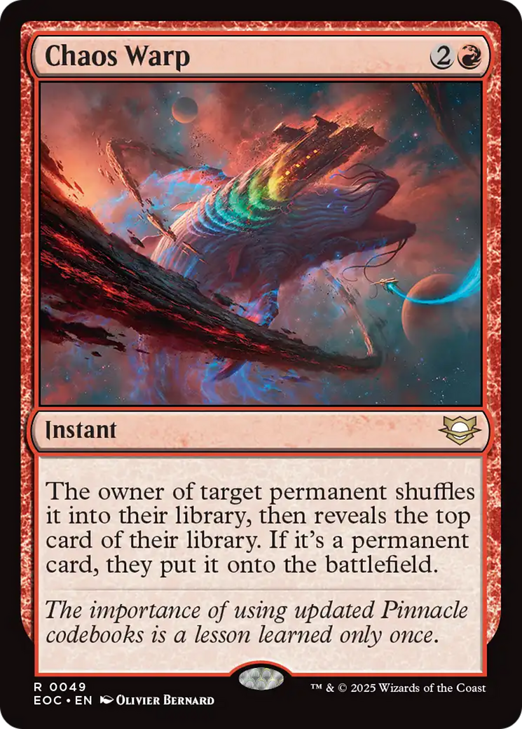 Chaos Warp [Edge of Eternities Commander] | Local Legends