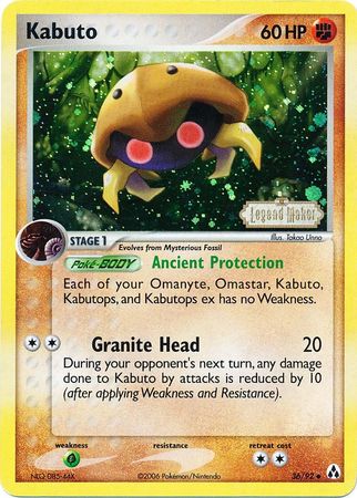Kabuto (36/92) (Stamped) [EX: Legend Maker] | Local Legends