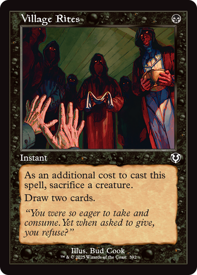 Village Rites (Retro Frame) [Innistrad Remastered] | Local Legends