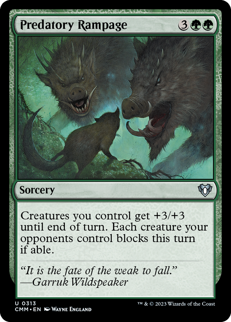 Predatory Rampage [Commander Masters] | Local Legends
