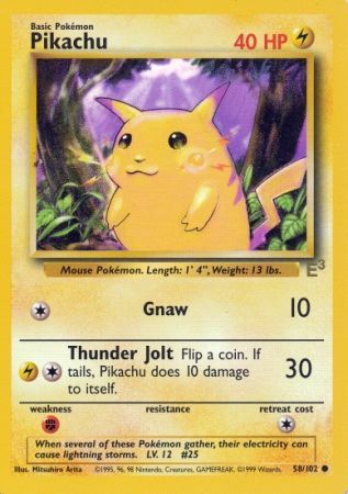 Pikachu (58/102) (E3 Stamped Promo) [Miscellaneous Cards] | Golgari Games