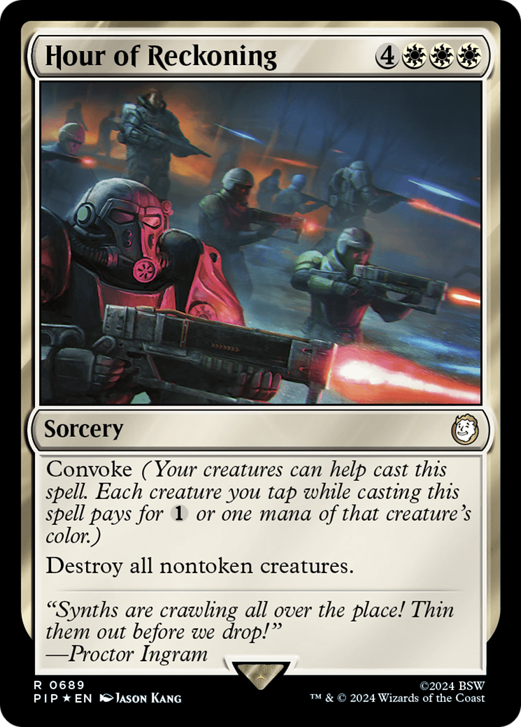 Hour of Reckoning (Surge Foil) [Fallout] | Local Legends