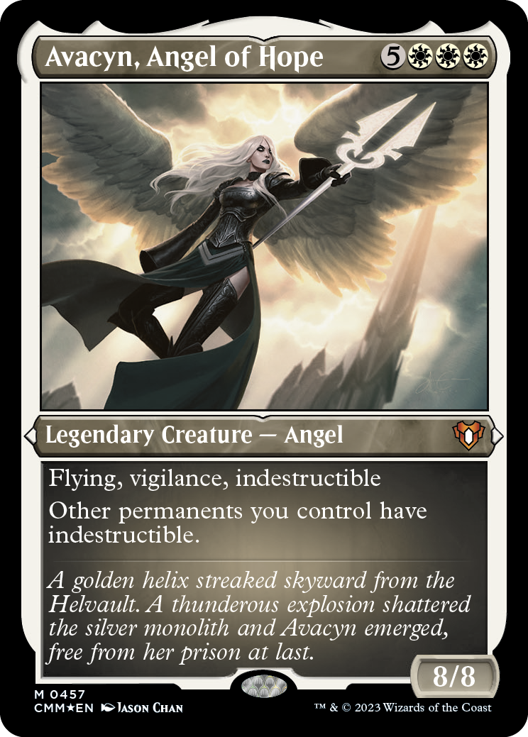 Avacyn, Angel of Hope (Foil Etched) [Commander Masters] | Golgari Games