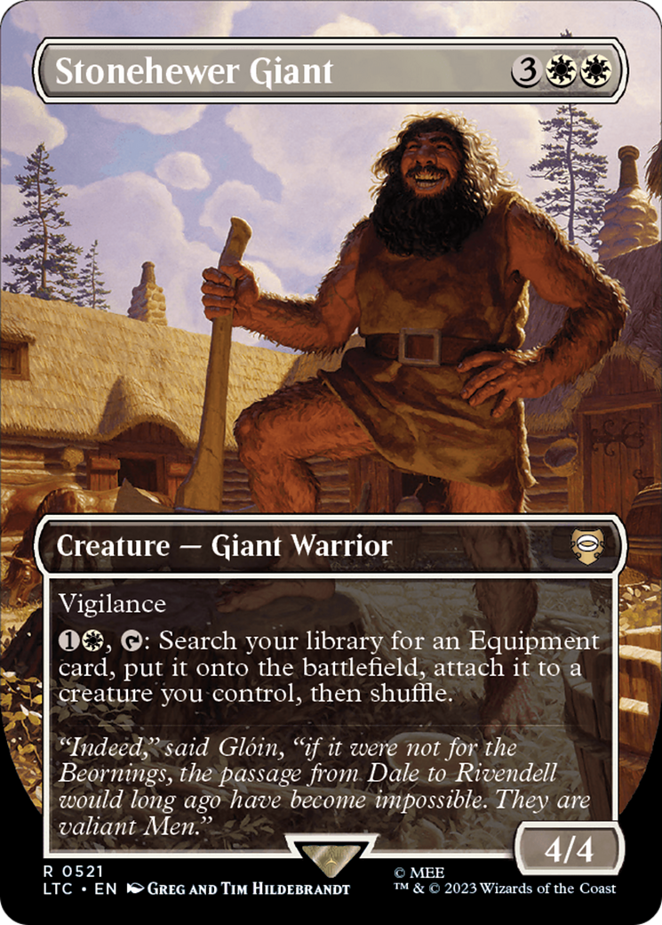 Stonehewer Giant (Borderless) [The Lord of the Rings: Tales of Middle-Earth Commander] | Local Legends