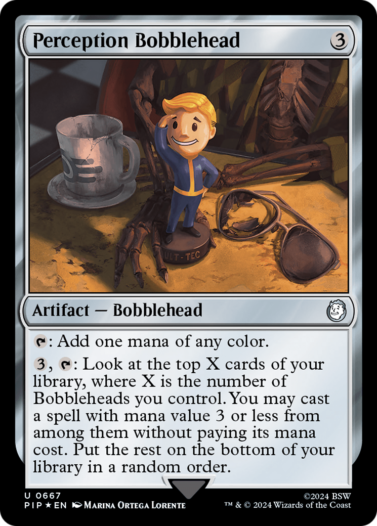 Perception Bobblehead (Surge Foil) [Fallout] | Local Legends