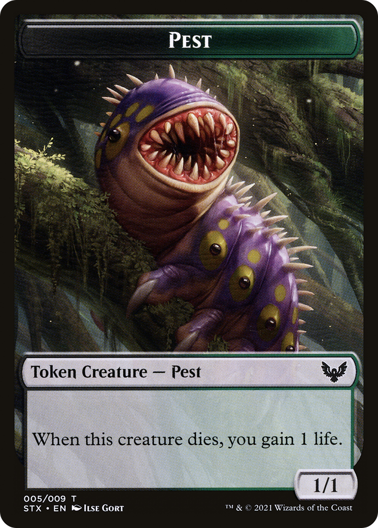 Pest // Jace, Telepath Unbound Emblem Double-Sided Token [Secret Lair: From Cute to Brute Tokens] | Local Legends