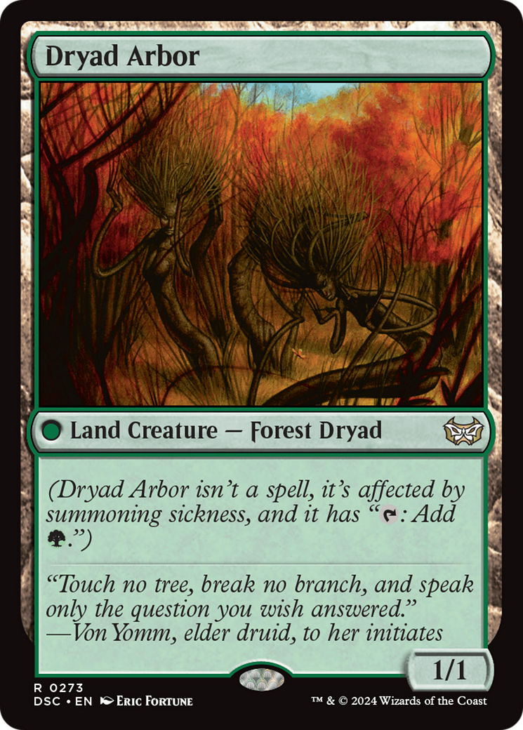 Dryad Arbor [Duskmourn: House of Horror Commander] | Golgari Games