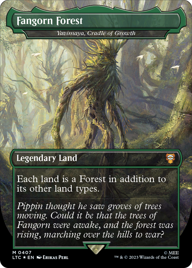 Fangorn Forest - Yavimaya, Cradle of Growth (Surge Foil Realms and Relics) [The Lord of the Rings: Tales of Middle-Earth Commander] | Golgari Games