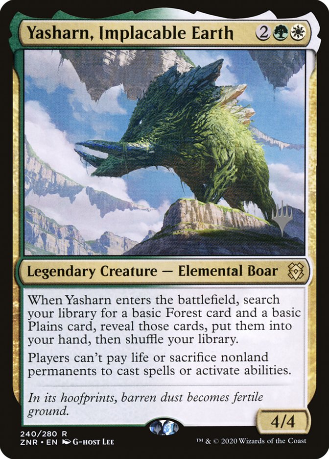 Yasharn, Implacable Earth (Promo Pack) [Zendikar Rising Promos] | Local Legends