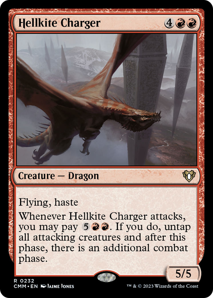 Hellkite Charger (Foil Etched) [Commander Masters] | Local Legends