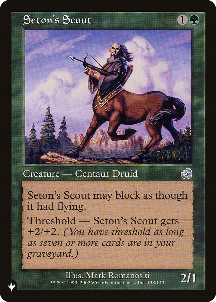 Seton's Scout [The List Reprints] | Golgari Games