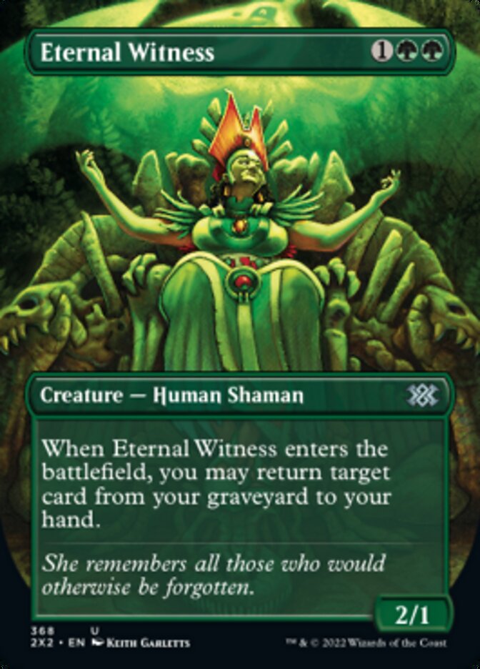 Eternal Witness (Borderless Alternate Art) [Double Masters 2022] | Golgari Games