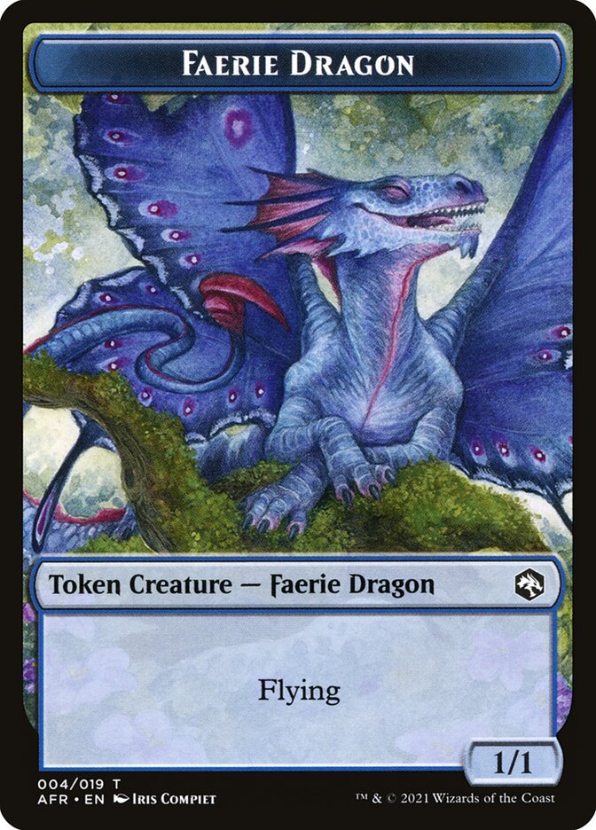 Faerie Dragon Token [Dungeons & Dragons: Adventures in the Forgotten Realms Tokens] | Golgari Games