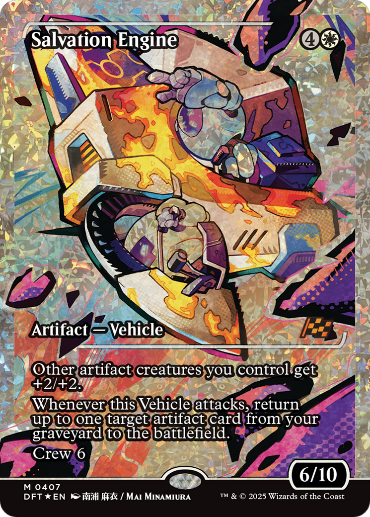 Salvation Engine (Showcase) (Fracture Foil) [Aetherdrift] | Local Legends