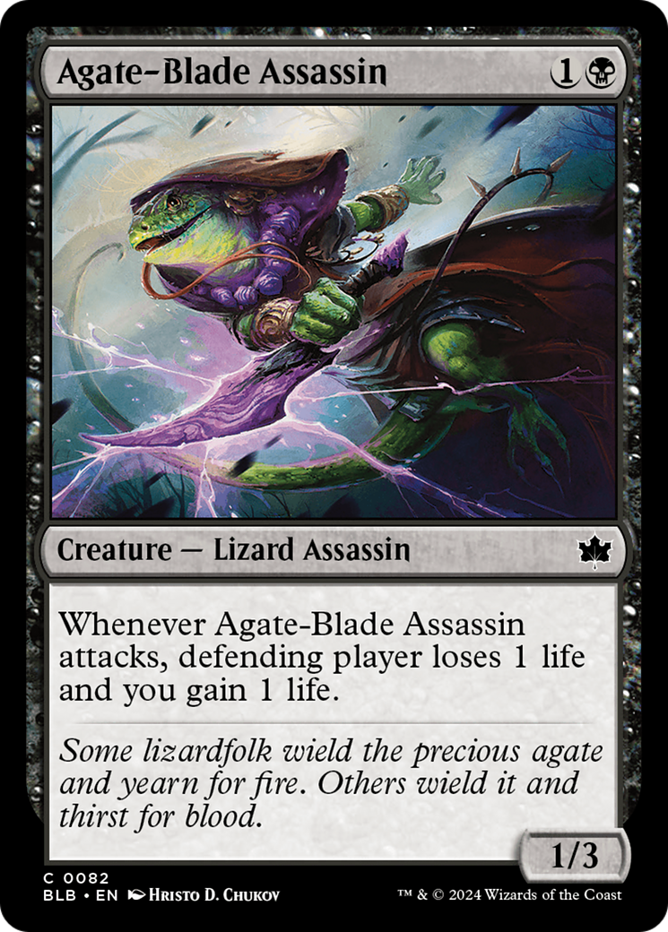 Agate-Blade Assassin [Bloomburrow] | Golgari Games