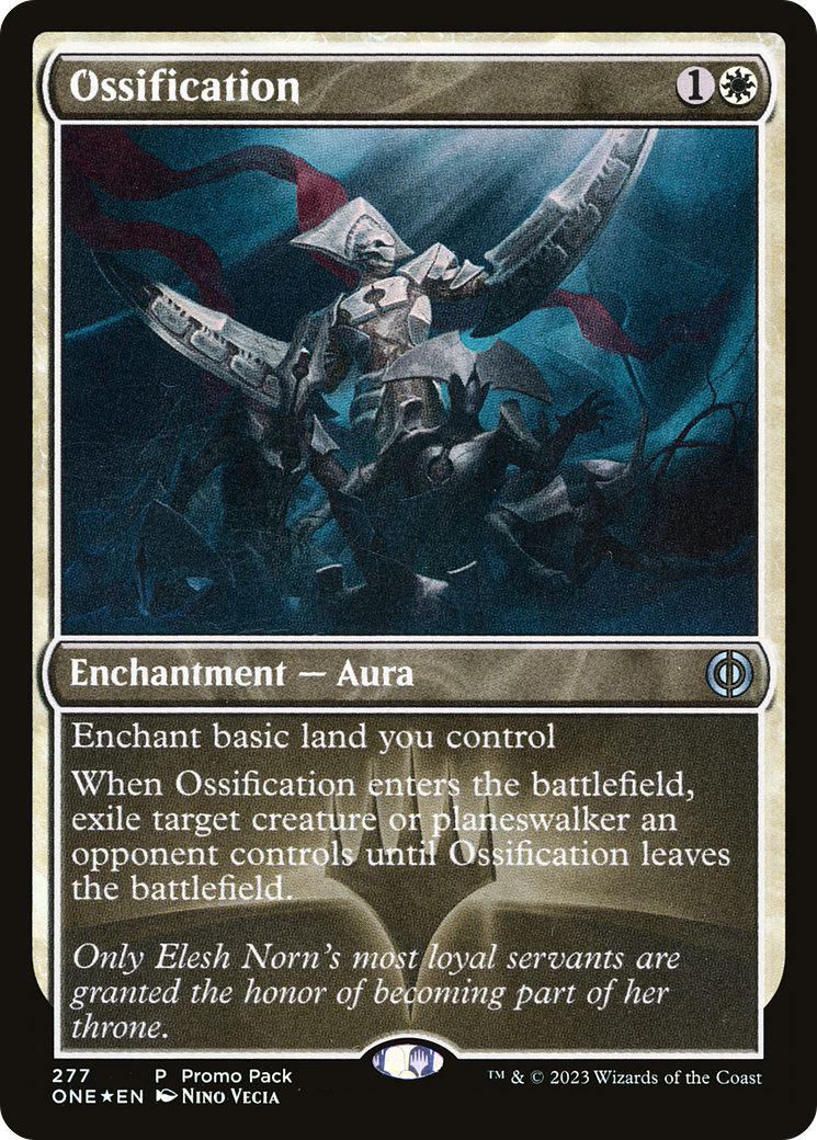 Ossification (Promo Pack) [Phyrexia: All Will Be One Promos] | Local Legends
