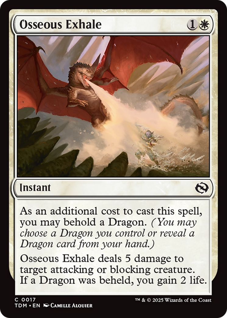 Osseous Exhale [Tarkir: Dragonstorm] | Local Legends
