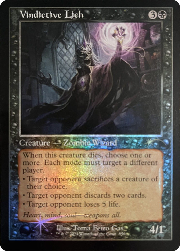 Vindictive Lich (Retro Frame) [Secret Lair Drop Series] | Local Legends