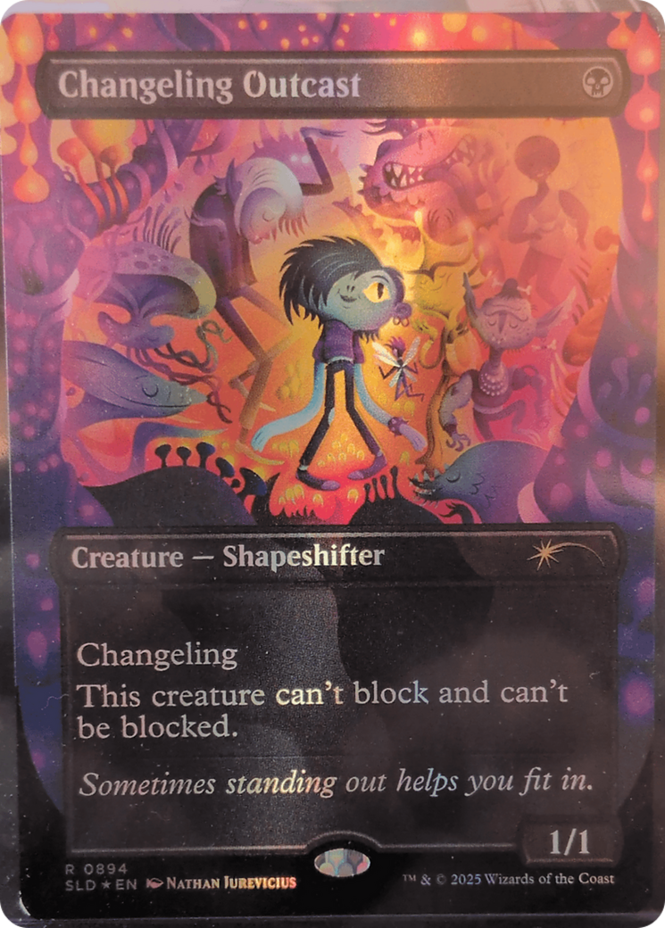Changeling Outcast (Rainbow Foil) [Secret Lair Drop Series] | Local Legends