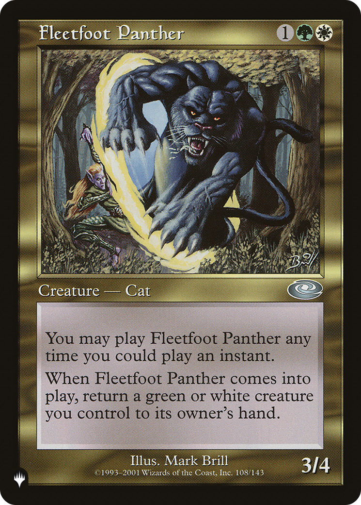 Fleetfoot Panther [The List] | Local Legends
