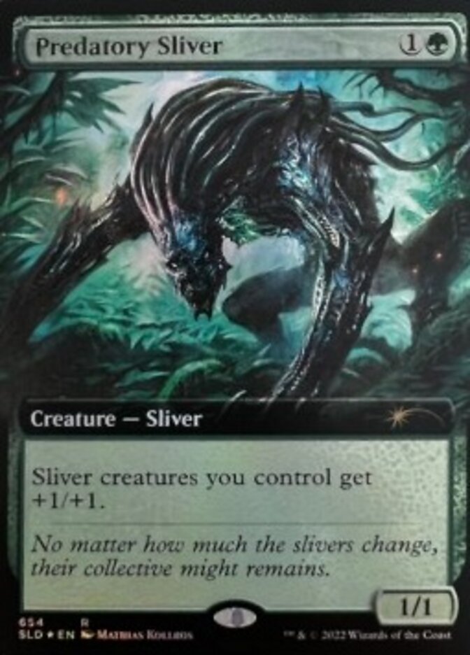 Predatory Sliver (Extended Art) [Secret Lair Drop Promos] | Golgari Games