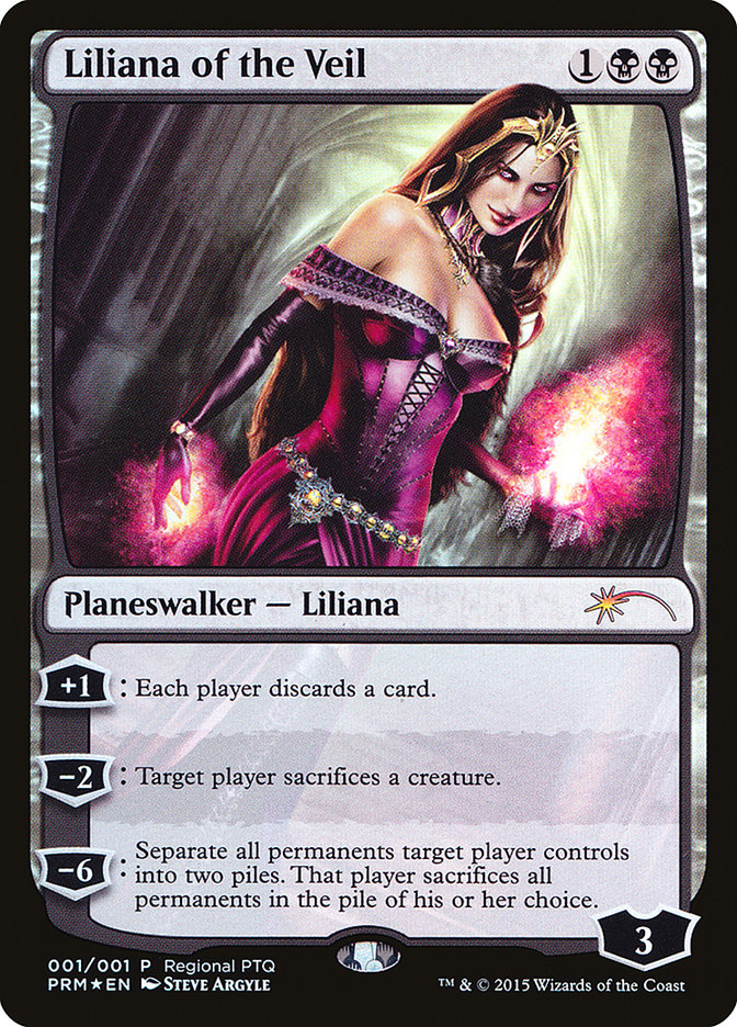 Liliana of the Veil (Regional PTQ) [Pro Tour Promos] | Golgari Games