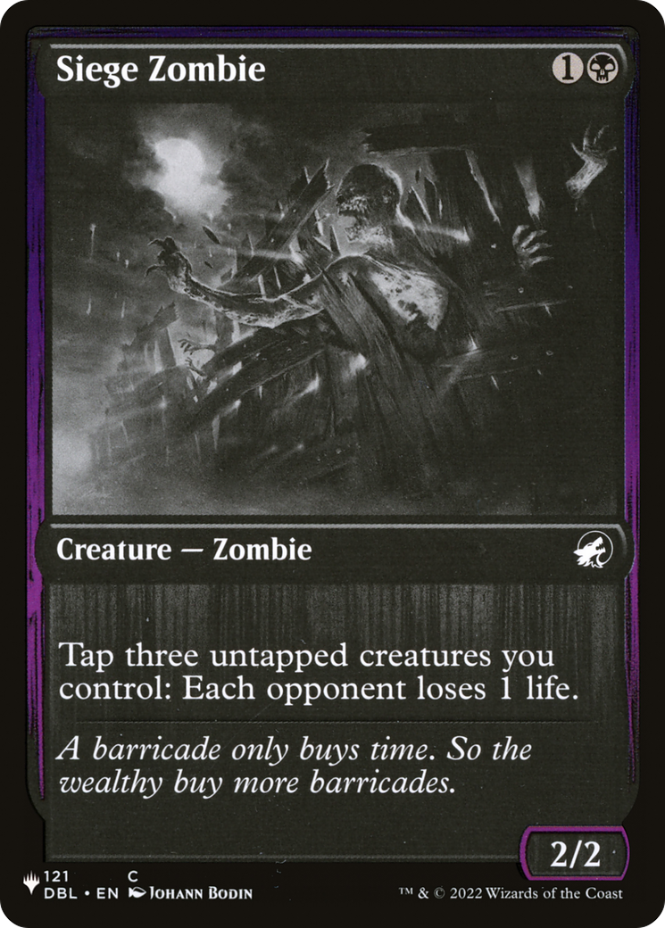 Siege Zombie [The List] | Local Legends