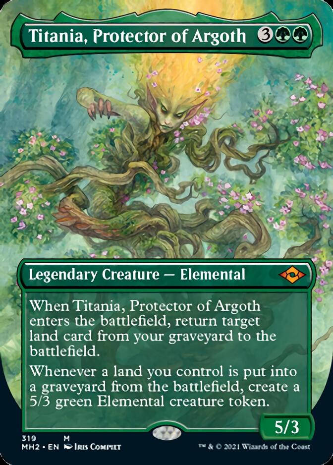 Titania, Protector of Argoth (Borderless Alternate Art) [Modern Horizons 2] | Golgari Games