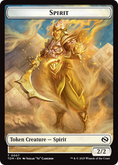 Spirit (0006) // Spirit (0007) Double-Sided Token [Tarkir: Dragonstorm Tokens] | Local Legends