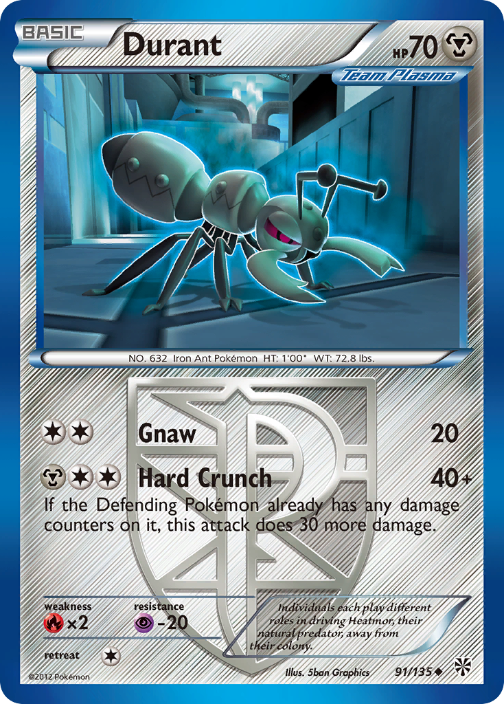 Durant (91/135) [Black & White: Plasma Storm] | Local Legends