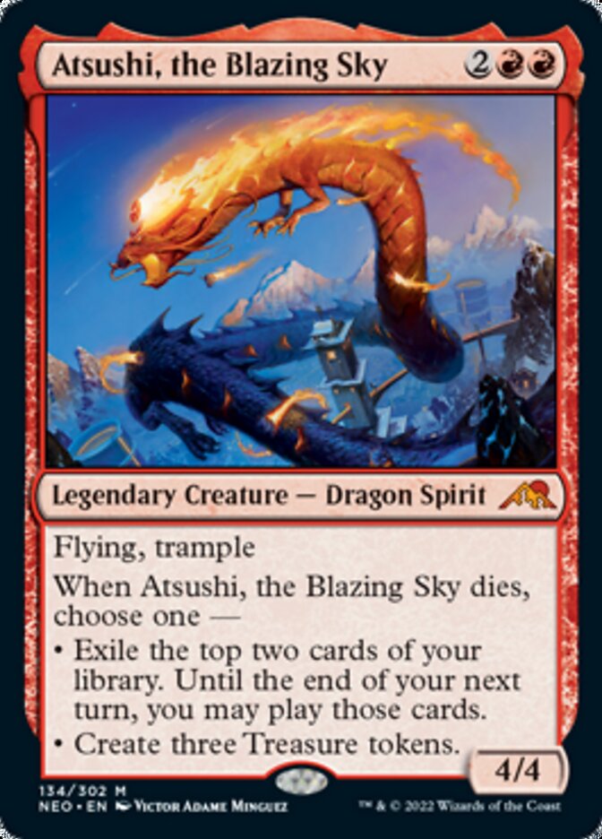 Atsushi, the Blazing Sky [Kamigawa: Neon Dynasty] | Golgari Games