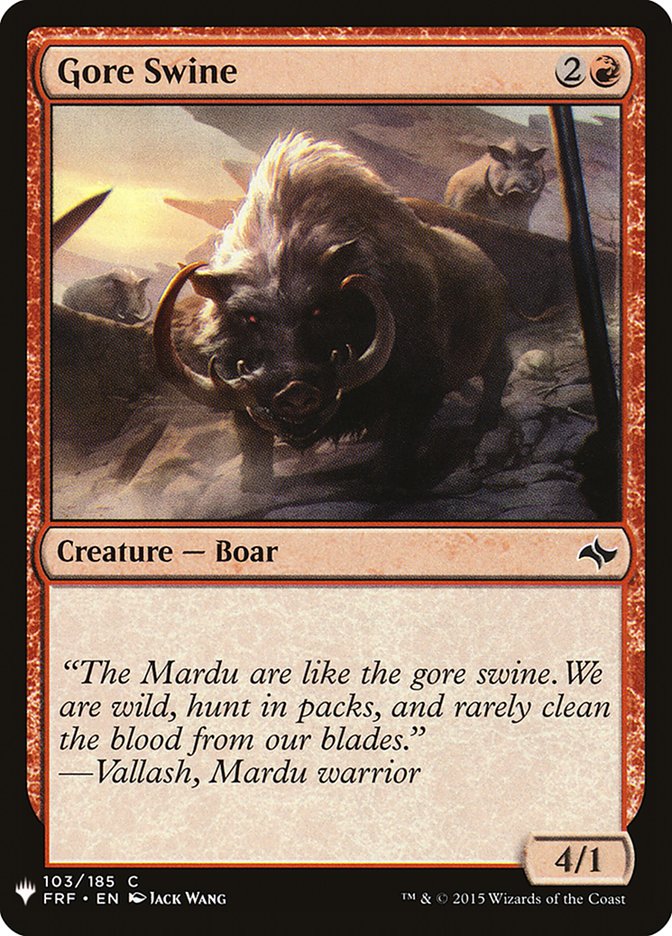 Gore Swine [Mystery Booster] | Local Legends