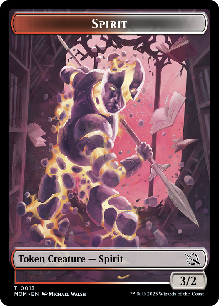 Treasure (20) // Spirit (13) Double-Sided Token [March of the Machine Tokens] | Golgari Games