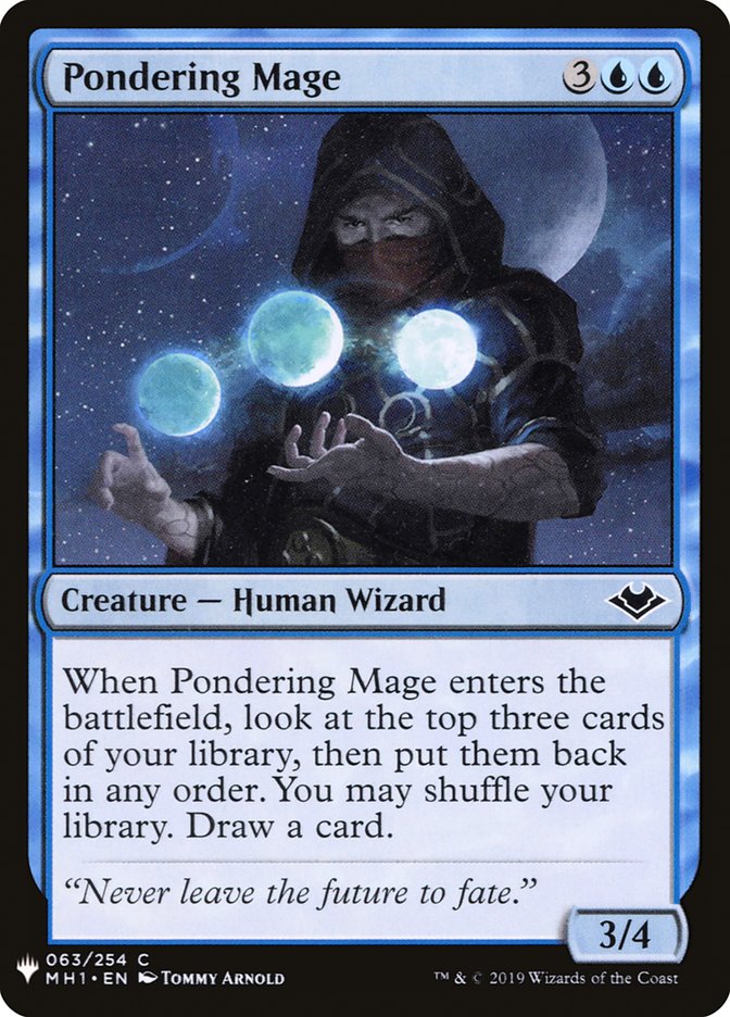 Pondering Mage [Mystery Booster] | Local Legends