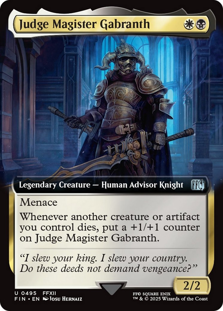 Judge Magister Gabranth (Extended Art) [FINAL FANTASY] | Local Legends
