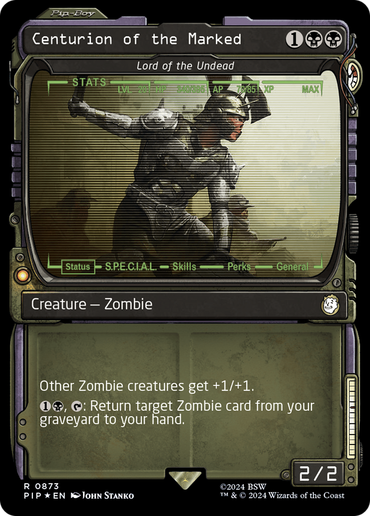 Centurion of the Marked - Lord of the Undead (Showcase) (Surge Foil) [Fallout] | Golgari Games