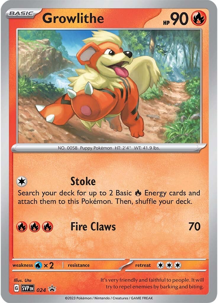 Growlithe (024) [Scarlet & Violet: Black Star Promos] | Golgari Games