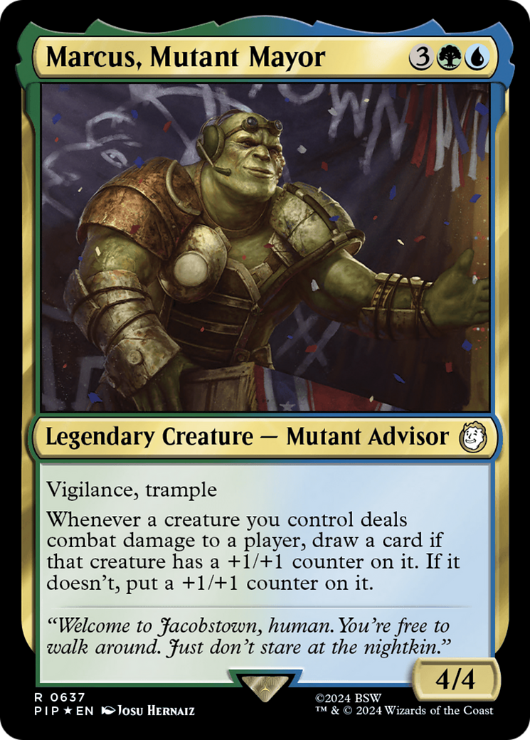 Marcus, Mutant Mayor (Surge Foil) [Fallout] | Local Legends